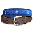 Belted Cow - Golfing Frogs Leather Tab Belt